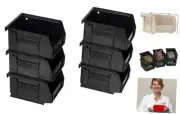 30210 AkroBins Plastic Storage Bins, Space-Saving Stackable Bins for Garage,
