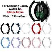 1 Pack Watch Case Compatible with Samsung Galaxy Watch 5 Pro 45mm / Watch 5 40mm / Watch 5 44mm / Watch 4 40mm / Watch 4 44mm Scratch Resistant Rugged Bumper F