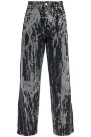 [GANNI] GANNI tie-dye jeans 25 Black