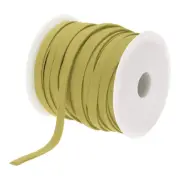 1/4 Inch Double Fold Bias Tape Continuous Bulk Bias Tape (Gold 25 Yards)