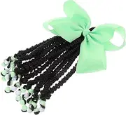 YARNOW Boys and Girls Ponytail Wig Braided Hair Extension for Girls Beads Ponytail Fashion Headdress
