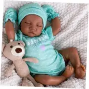 Lifelike Reborn Baby Dolls Black,18 in Realistic Newborn Baby Dolls Black