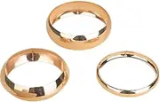 [Generic] 3PCS Chunky Gold Bangle Bracelets Trendy Wide Chunky Cuff Bracelets Hammered Wrist Cuff Wrap Bracelet for Women