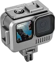Aluminum Waterproof Housing Case for GoPro Hero 13 / Hero 12 / Hero 11 / Hero 10 / Hero 9 Black