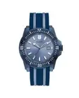 Guess Silicone Strap Watch Blue Dial Men Watches