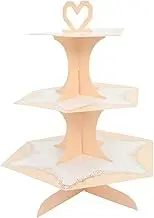 HEATSHAKING Tiered Cake Display Stand Lace Design Dessert Rack for Birthday Parties Easy Assembly Material Multi Cupcake Holder for Celebrations