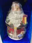 NEW Vintage Ceramic Santa Claus Cookie Jar KMART Ceramic 24k Gold Accents