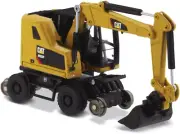 Caterpillar M323F Railroad Wheeled Excavator with Work Tools (Cat Yellow Version