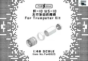 FAB FA48025 1/48 WS-10 Engine Exhaust Nozzles For TRUMPETER J-10 KIT