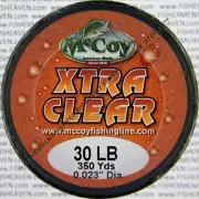 McCoy Fishing Line CoPolymer BULK Spool Xtra Clear 30LB Test