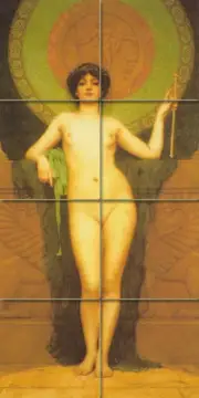 Art Nude John William Godward Mural Ceramic Backsplash Bath Tile #1837