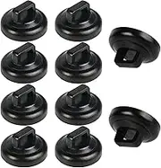 CANAANIN Magnetic Cable Zip Tie Mounts Clips 10 Pcs Multipurpose Zip Ties Mount Base Holder Black Wire Cable Holder Mount Wire Clips Management for Home Office Marine Mechanical Electrical Wiring
