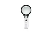 Goobay Plastic 11cm LED Handheld Reading Magnifier 1.75x Magnification White