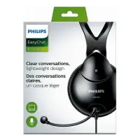 在飛比找momo購物網優惠-【Philips 飛利浦】電腦用雙插頭耳罩耳麥(SHM190