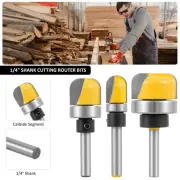 3x 1/4 Inch Shank Bowl and Tray Router Bit Carbide Dish Carving Router Bit K(c
