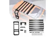 GWM Tank 300 2023-2025 Embedded Roof Rack Side Ladder Stainless Steel Protective Frame Exterior Modification Accessories Black