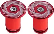 Mikinona 2Pcs Aluminum Handlebar Grip End Plugs Locking Caps for Bicycles Easy Installation with Allen Wrench Fits Handlebars Durable and Practical Cycling Accessories