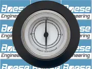 49-50 Ford Car Billet Aluminum Clock Insert w/ Classic Instruments Classic White (for: Ford)