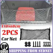 2x Universal Car Rear Trunk Boot Organizer Pocket Cargo Net Mesh Storage Car Net