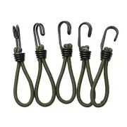 5 Pcs Elastic Tent Ropes Buckle Ground Strap Camping Canopy Fixed Hook Cord