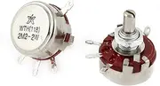 Aexit 2 (Potentiometer) Pcs Single Linear Pot Rotary Taper Carbon Potentiometer 2W 2.2M (25ry612qf269) Ohm WTH118