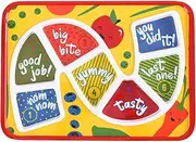 GSM Brands Kids Dinner Plate for Picky Eating Toddlers: Healthy Constructive Fun Meal Time, Divided Portions