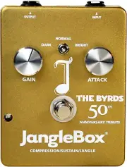JangleBox Classic Compressor Effects Pedal, Gold The Byrds 50th Anniversary Ed.
