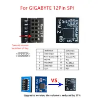 在飛比找蝦皮購物優惠-Tpm 2.0 安全模塊支持 Gigabyte 12pin 
