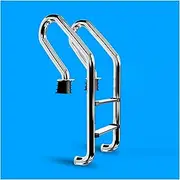 Swimming Pool Ladder,Dock Ladder with Widen Curve Up Steps,Entry and Exit Easier Pool Steps for Swimming Pool(Style1,2Step)