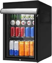 Vertical Freezer Cover - Fabric Protector - Refrigerator Dust Cover | Waterproof Fridge Cover | Oxford Cloth Cover for Mini Fridge