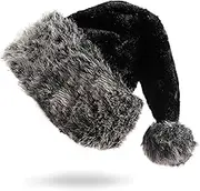 18 Inch Christmas hats for adults christmas headwear Fluffy Santa Hat for Women Men Xmas Holiday New Year Party