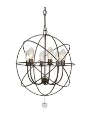 Crystorama 6-Light Solaris Outdoor Chandelier