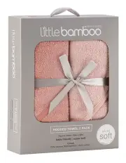 [Little Bamboo] Hooded Towel 2 Pack in Dusty Rose
