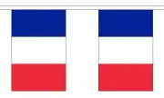 FRANCE 3 METRE BUNTING 10 FLAGS flag 3M FRENCH PARIS LOIRE MARSEILLES