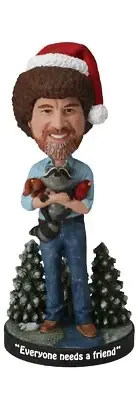 Bob Ross and Friends Holiday 8" Bobblehead ~ New in Box