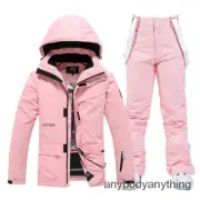Women's Winter Snow Suit Sets Snowboarding Clothing Skiing Costume Waterproof