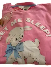 BNWT PETER ALEXANDER LADIES VINTAGE DESIGN LAMB SLEEP TEE SIZE M