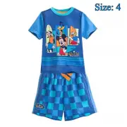 NEW Disney's Mickey Mouse and Friends 2PC Sleepwear Pajama Set, Size: 4