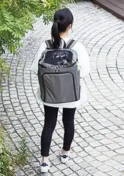 Petio Porta On The Go Traveling Pet Carrier Backpack, Gray