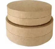 Graphic45 STACKING CIRCLE BOX SET scrapbooking 6"x2" and 5.5"x1.5" NESTING