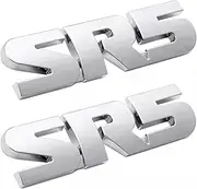 2pcs SR5 4X4 Car Trunk Side Rear Tailgate Decal Sticker Badge Emblem (Silver)