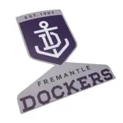 NEW AFL Premium Metal Fremantle Dockers Football Club Supporter Decal Wall Sign