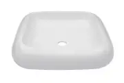 Miseno MVS-TP-V02-NODRAIN Bianco 18-1/2" Square Porcelain Vessel - White