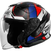 J-Cruise 3 Whizzy TC-10 Black White Red Blue Jet Helmet