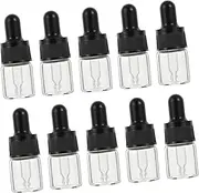 MOTHNUR 10pcs Essence Dropper Bottle Liquid Dropper Dispensers Liquid Dispenser Dispensing Travel Bottles for Toiletries Nozzles Clear Spray Pump Cosmetic Containers Vinegar Juice Glass