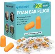 Ear Plugs, 32Db Noise Reduction Earplugs (200 Pairs)