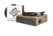 Stack Stone Hi-Fi Vinyl Record Player with Speakers