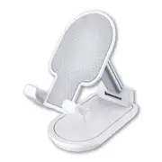 Sansai Foldable Phone Stand Adjustable Universal Holder for iPhone/Samsung White
