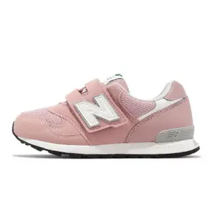 【NEW BALANCE】童鞋 313 寬楦 粉紅 白 中童 小朋友 魔鬼氈 NB(PO313JD-W)