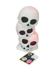 Halloween LED Lights Motion Activated Skulls Makes Sounds 9Inches